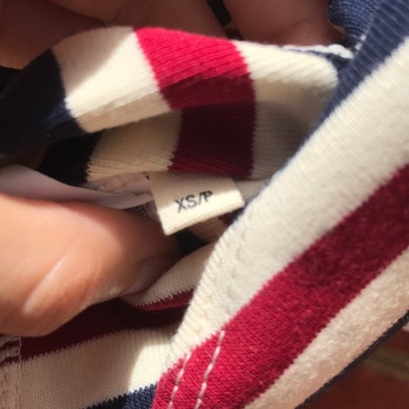 Cream, Red, and Blue Stripe Revolve Capulet Scoop Back Sleeveless Bodysuit - Picture 12 of 15